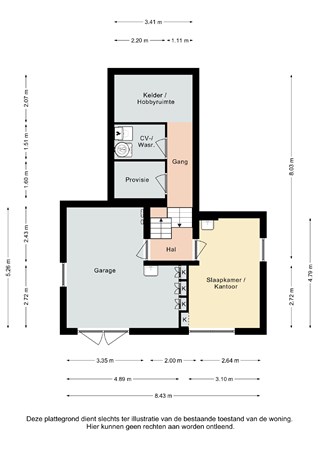 Plattegrond - Johannes XXIII-singel 34, 6416 GH Heerlen - Johannes XXIII-singel 34 Heerlen - Kelder - Souterrain 2D.jpg